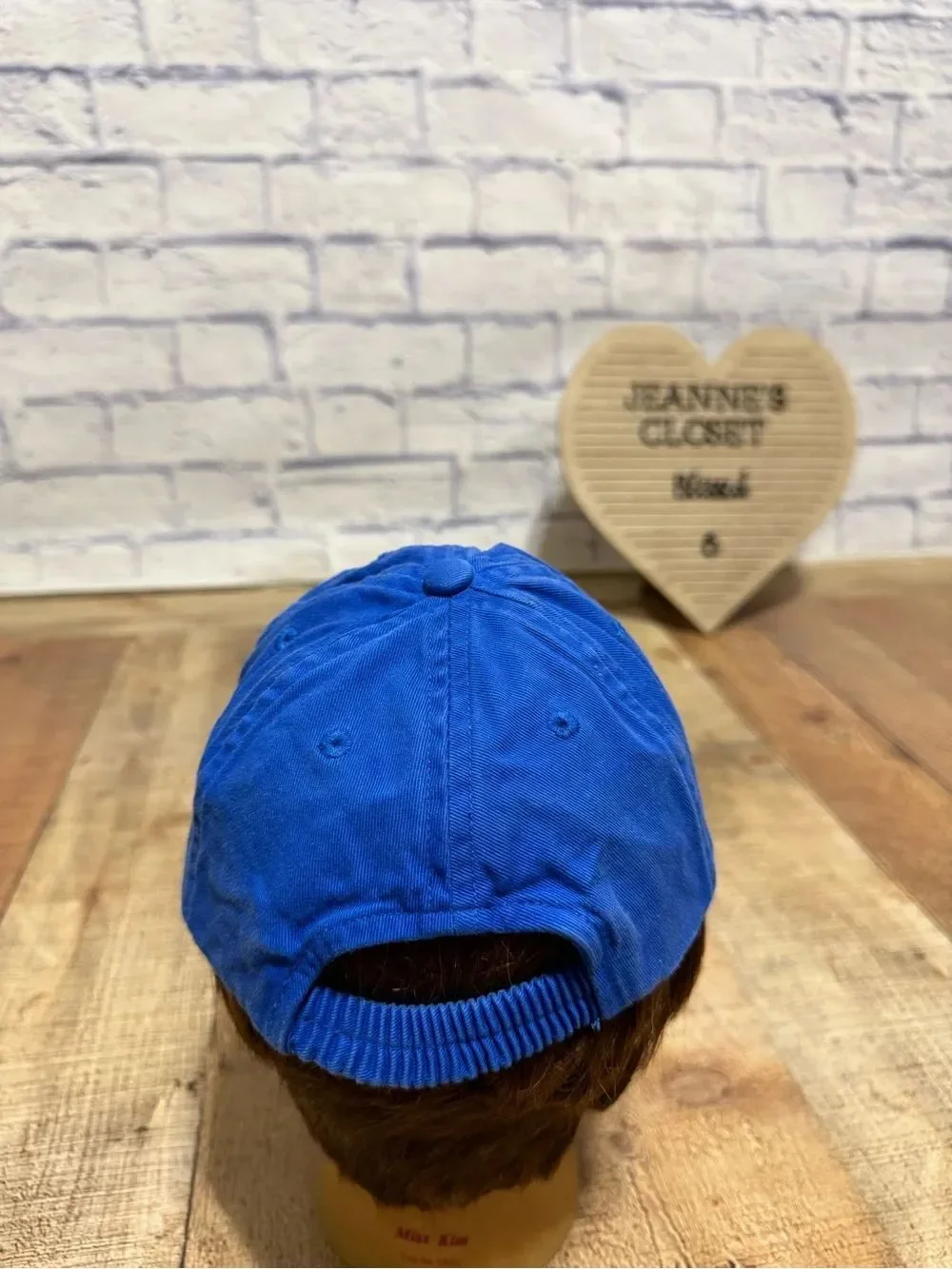 Ralph Lauren Hat Toddler Polo Elastic Back Baseball Blue w/ Cream pony